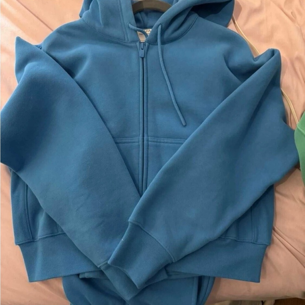 Aritzia Blue Sweatfleece pants